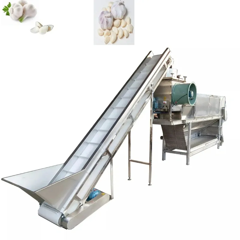 Komerční stroj na peeling česneku